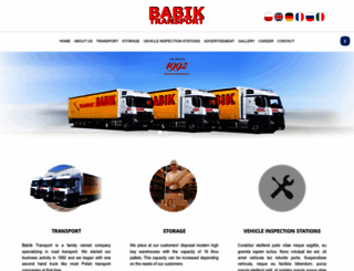 babiktransport.pl screenshot