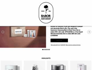 babor.com screenshot