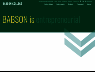 babson.edu screenshot