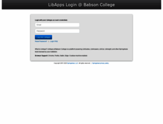 babson.libapps.com screenshot