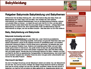 baby-kleidung.info screenshot