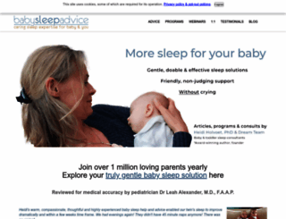 baby-sleep-advice.com screenshot