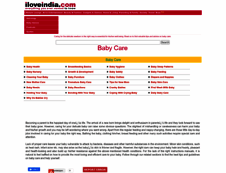 babycare.iloveindia.com screenshot