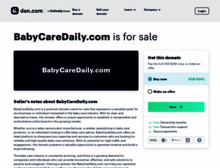 babycaredaily.com screenshot