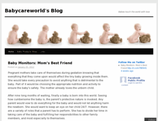 babycareworld.wordpress.com screenshot