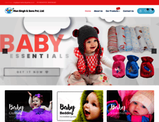 babyclothingmanufacturer.com screenshot