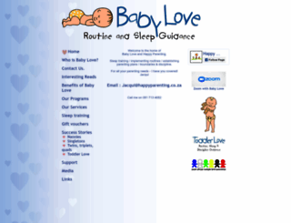 babylove.co.za screenshot