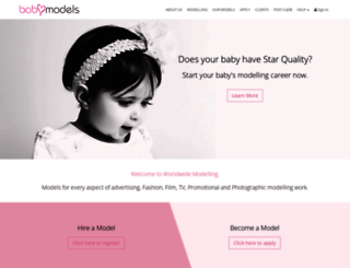 babymodels.co.uk screenshot