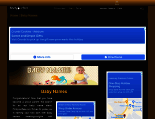 babynames.findyourfate.com screenshot