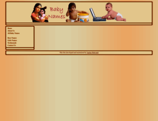 babynames.jupiterwebsoft.com screenshot
