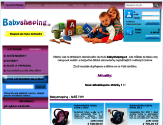 babyshoping.svethostingu.cz screenshot