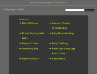 babysigns.info screenshot