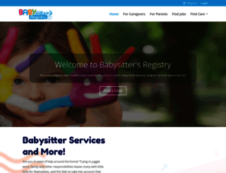babysittersregistry.com screenshot