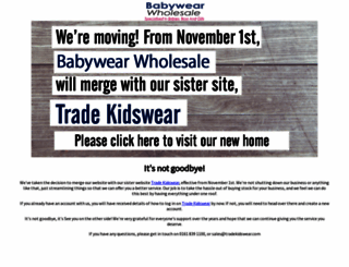 babywearwholesale.com screenshot