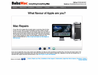 babzmacservices.co.uk screenshot