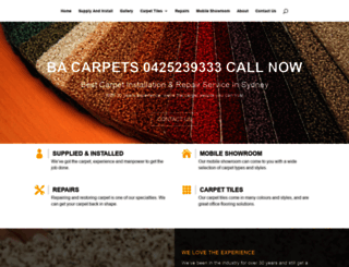 bacarpets.com.au screenshot