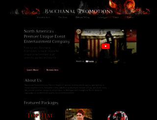 bacchanalpromotions.com screenshot