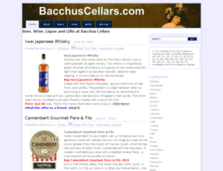 bacchuscellars.com screenshot