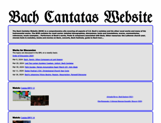 bach-cantatas.com screenshot