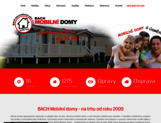 bach-mobilnidomy.cz screenshot