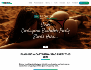 bachelorpartycartagena.com screenshot