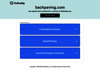 bachpaving.com screenshot