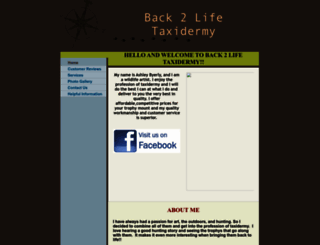 back-2-lifetaxidermy.com screenshot