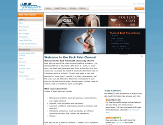 back-pain.emedtv.com screenshot