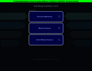 backbaymarkets.com screenshot