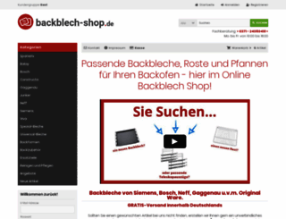backblech-shop.de screenshot