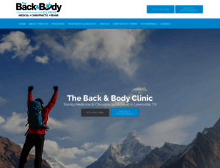 backbodyclinic.com screenshot