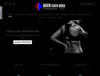 backcarepluschiropractic.com screenshot