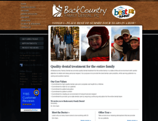 backcountrydental.com screenshot