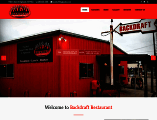 backdraftrestaurant.com screenshot