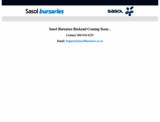 backend.sasolbursaries.com screenshot
