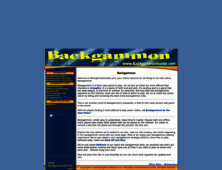 backgammonguide.com screenshot