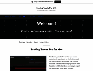 backingtrackcreator.wordpress.com screenshot