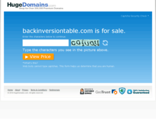 backinversiontable.com screenshot
