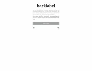backlabel.gr screenshot