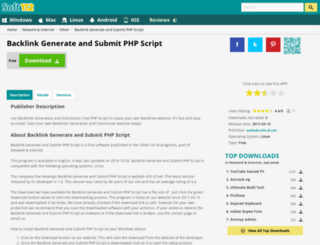 backlink-generate-and-submit-php-script.soft112.com screenshot