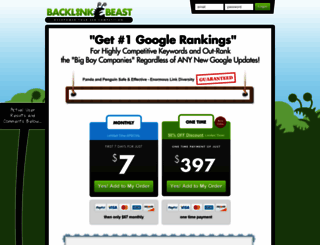 backlinkbeast.com screenshot