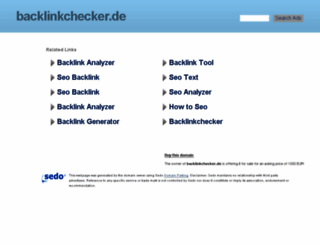 backlinkchecker.de screenshot