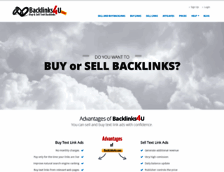 backlinks4u.com screenshot