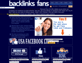 backlinksfans.com screenshot