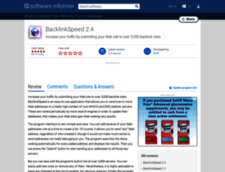 backlinkspeed.software.informer.com screenshot