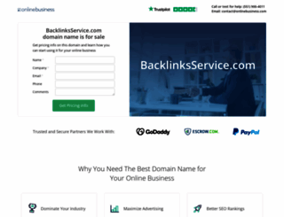 backlinksservice.com screenshot