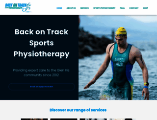 backontracksportsphysiotherapy.com.au screenshot