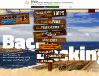 backpackerpack.de screenshot