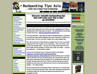 backpacking-tips-asia.org screenshot
