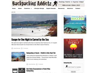 backpackingaddictz.com screenshot